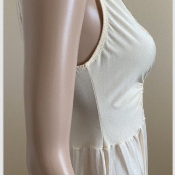 OLGA Vintage Bodysilk 92087 Nightgown Pale Peach Nylon Large - Excellent - Picture 3 of 5
